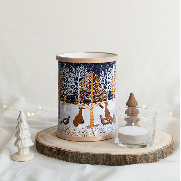 Winter in the Woods Tea Light Lantern
