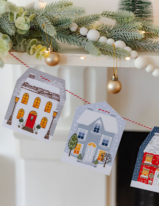 Winter Cottages Garland