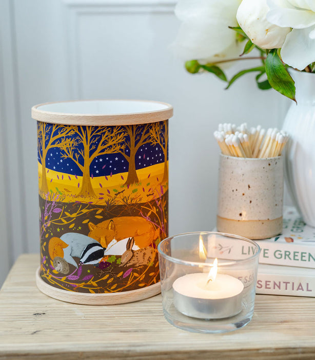 Fox and Friends Tea Light Lantern