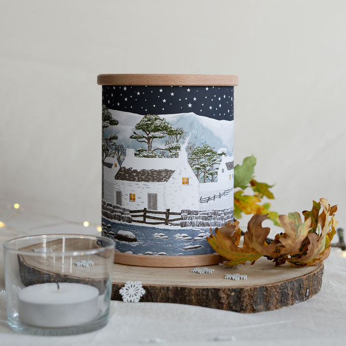 Winter Landscape with Croft Tea Light Lantern