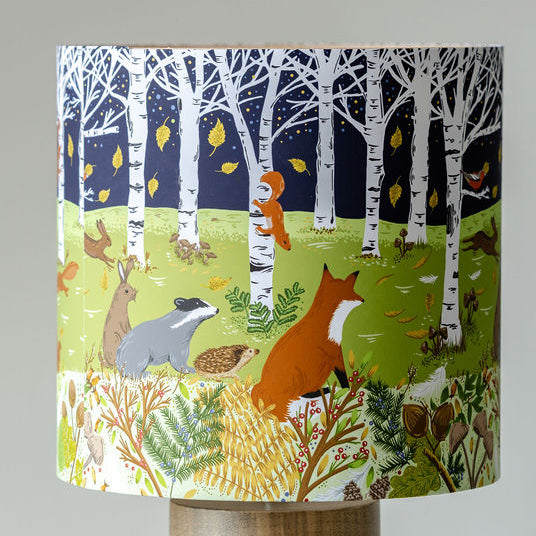 Woodland Drum Lampshade
