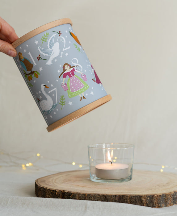 The 12 Days of Christmas Tea Light Lantern