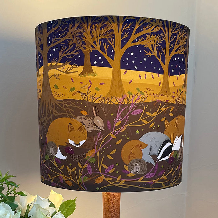 Woodland Friends Sleeping Drum Lampshade