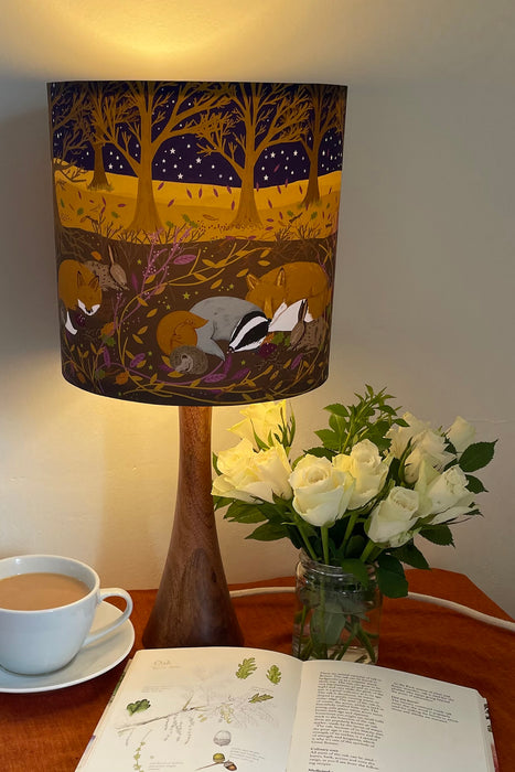 Woodland Friends Sleeping Drum Lampshade