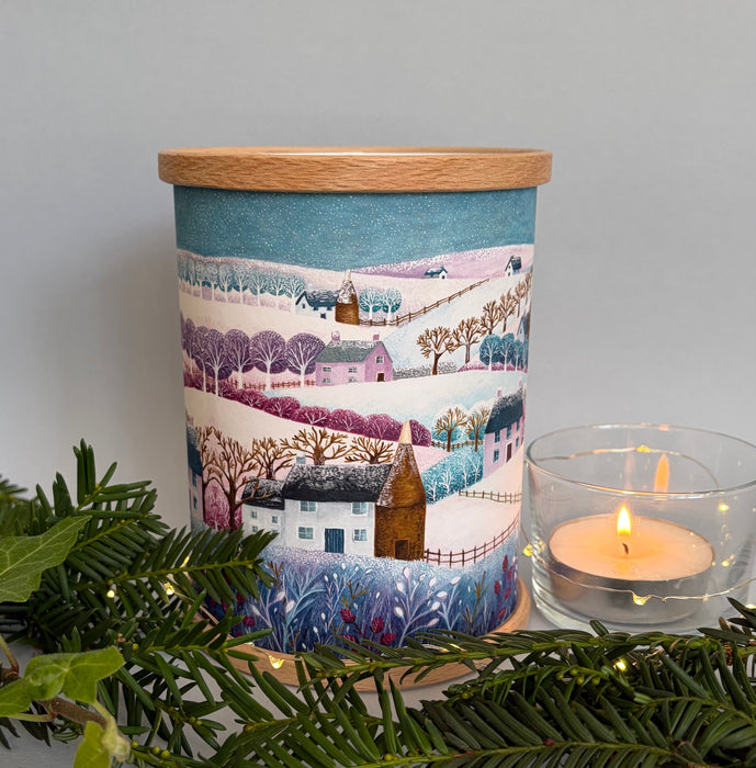 Winter in Kent Tea Light Lantern