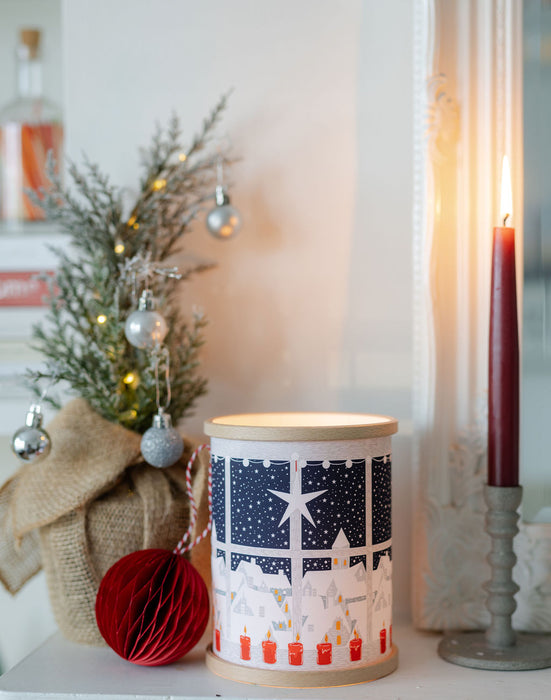 Across the Rooftops  Christmas Tea Light Lantern