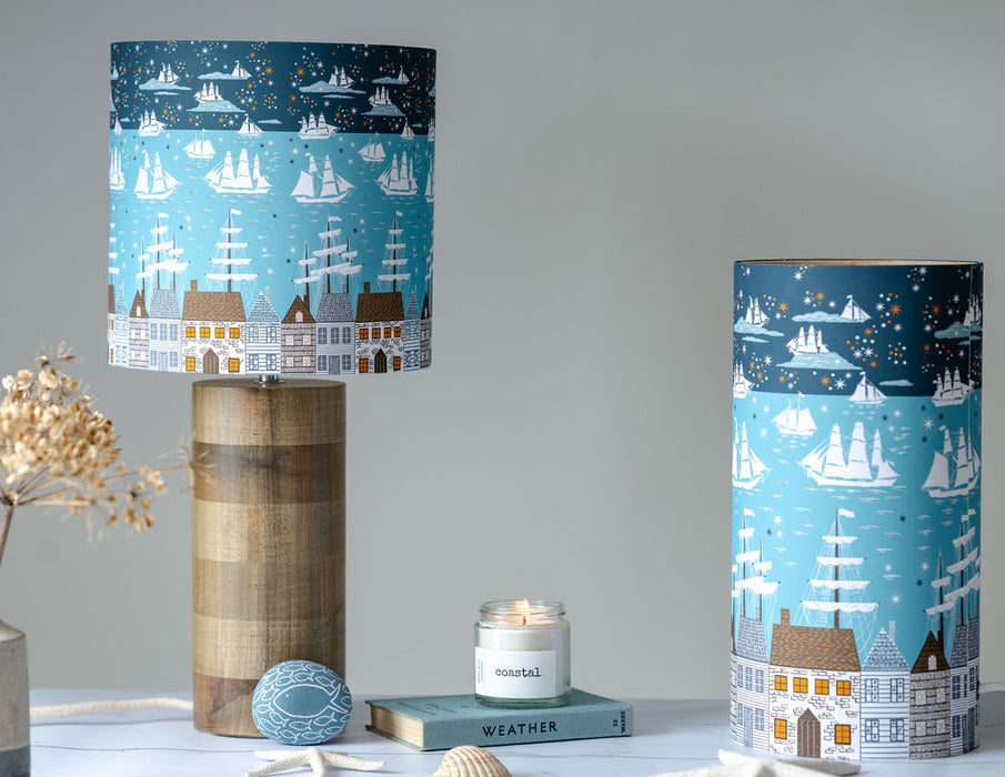 Tall Ships Drum Lampshade
