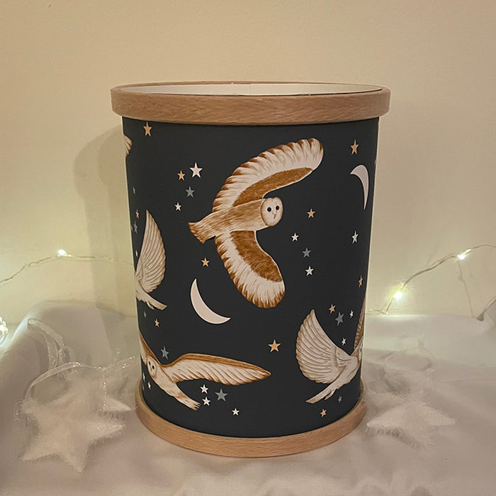 Owls in the Night Sky Tea Light Lantern