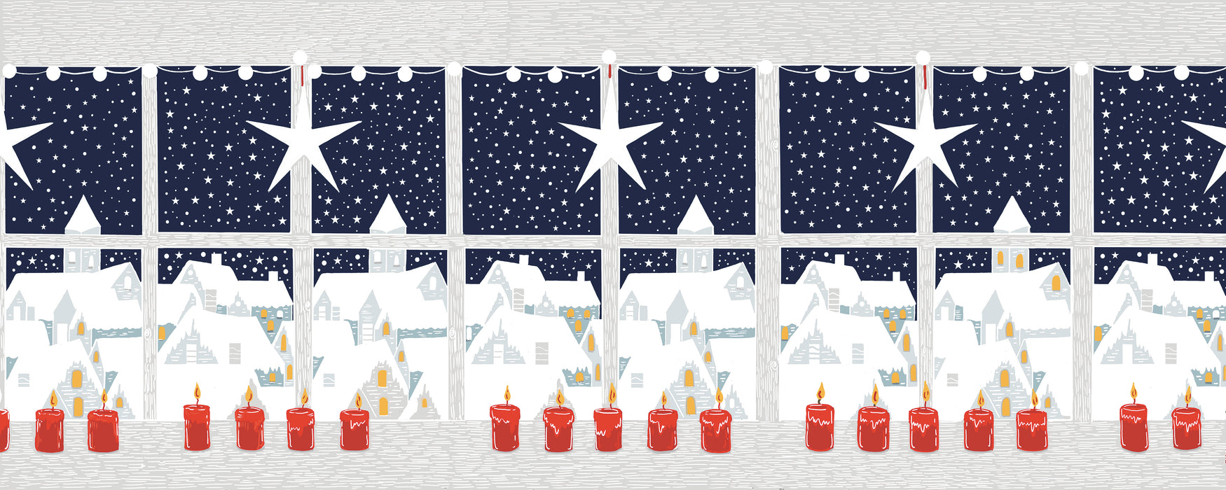 Across the Rooftops  Christmas Tea Light Lantern