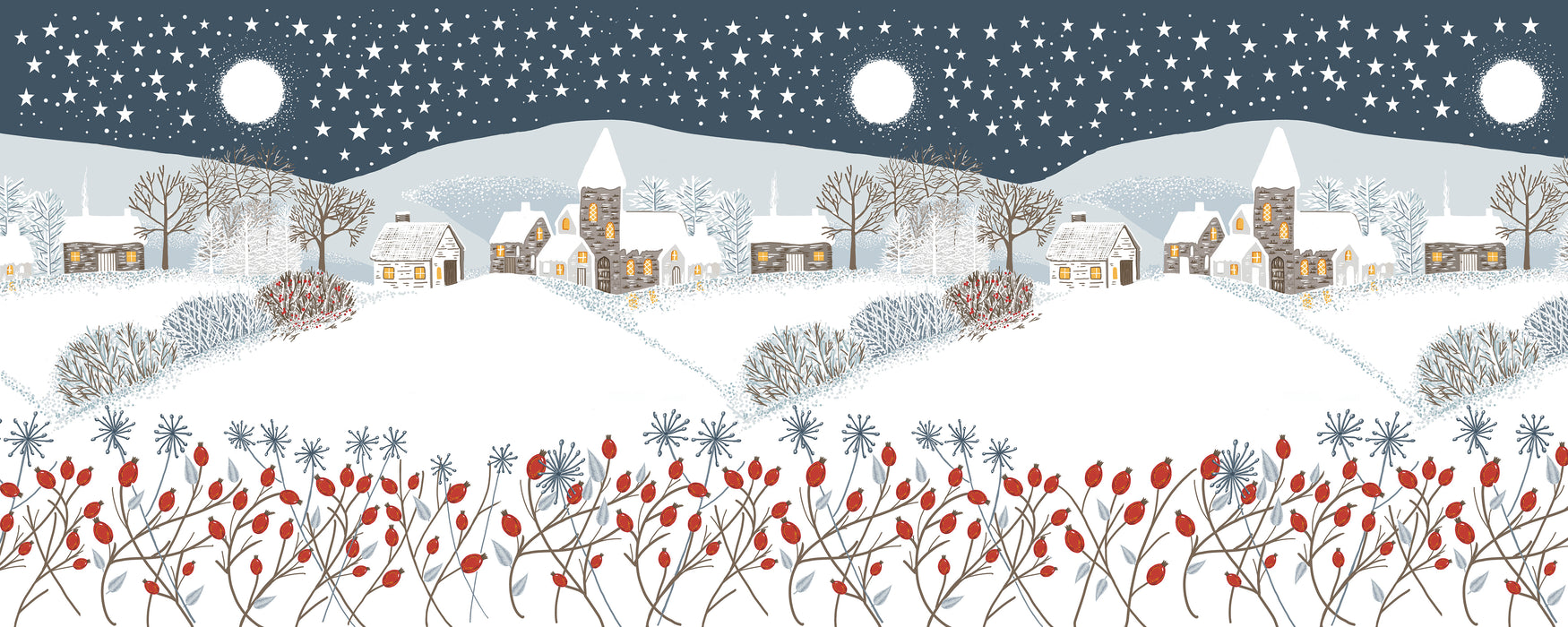 Winter Village Christmas Tea Light Lantern