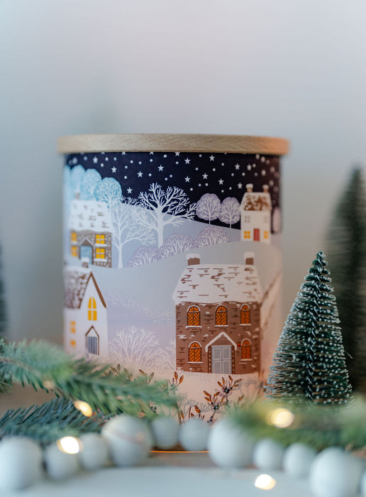 Winter Cottages Christmas Tea Light Lantern