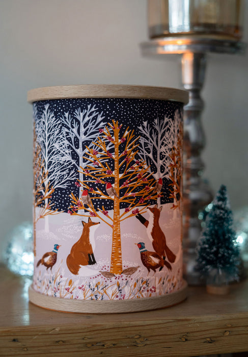 Winter in the Woods Tea Light Lantern