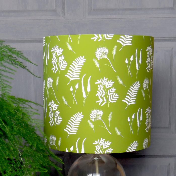 Summer Ferns and Grasses Lampshade