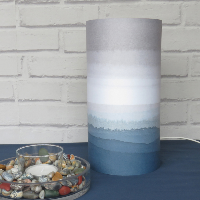 Storm at Sea Cylinder Lamp